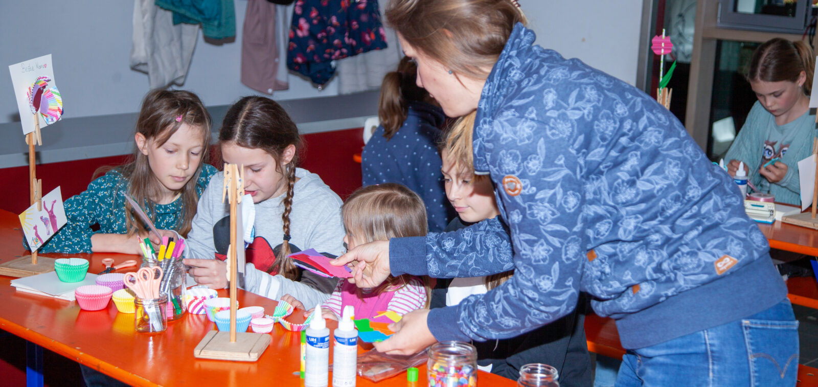 Dunninger Frühling 2024, Kreativwerkstatt für Kinder durch die Kunsthandwerker, Foto: Fritz Rudolf