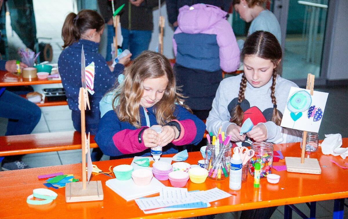 Dunninger Frühling 2024, Kreativwerkstatt für Kinder durch die Kunsthandwerker, Foto: Fritz Rudolf